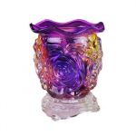Crystal Glass Purple Rose dimmer control Electrica